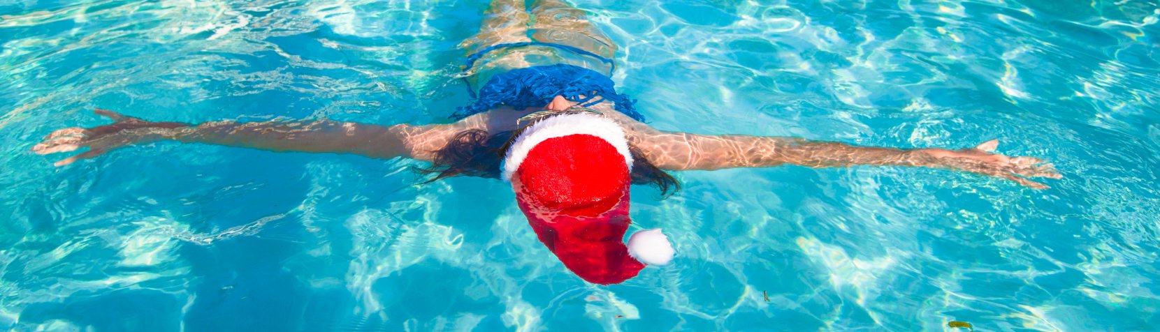Foto: Jul i svømmehallen
